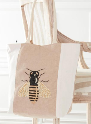 Bee Embellished Bumble Bee Tote