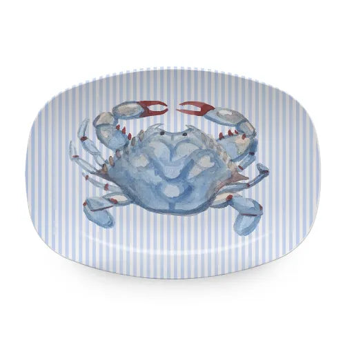 Blue Crabby Platter TRAYchic
