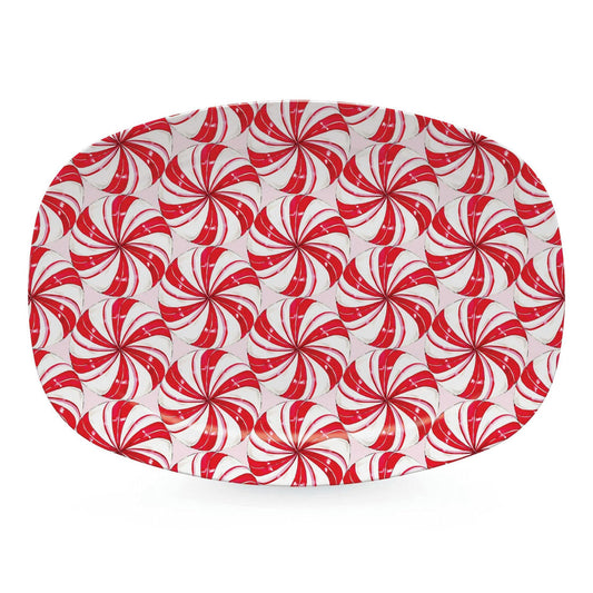Peppermint Candy Platter TrayChic