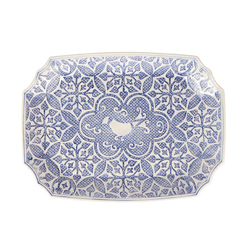 Uccello Blue Rectangular Platter