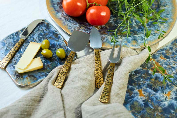 Panthera Gold S/4 Cheese Set