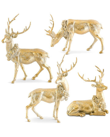 Antique Gold Resin Deer (4 styles)