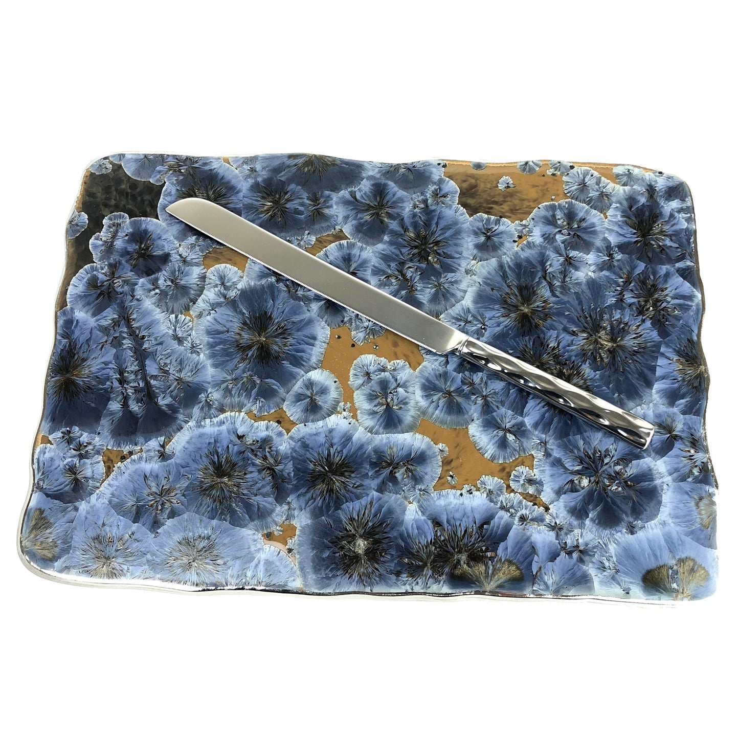 Borealis Frost Blue Tray 16" x 10"