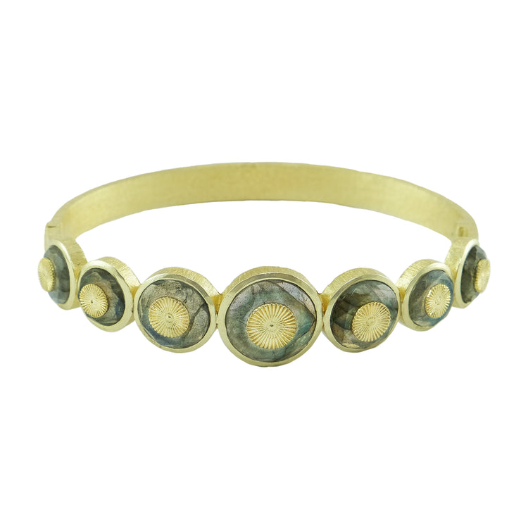 Rinat Labradorite Stone Sun Bangle