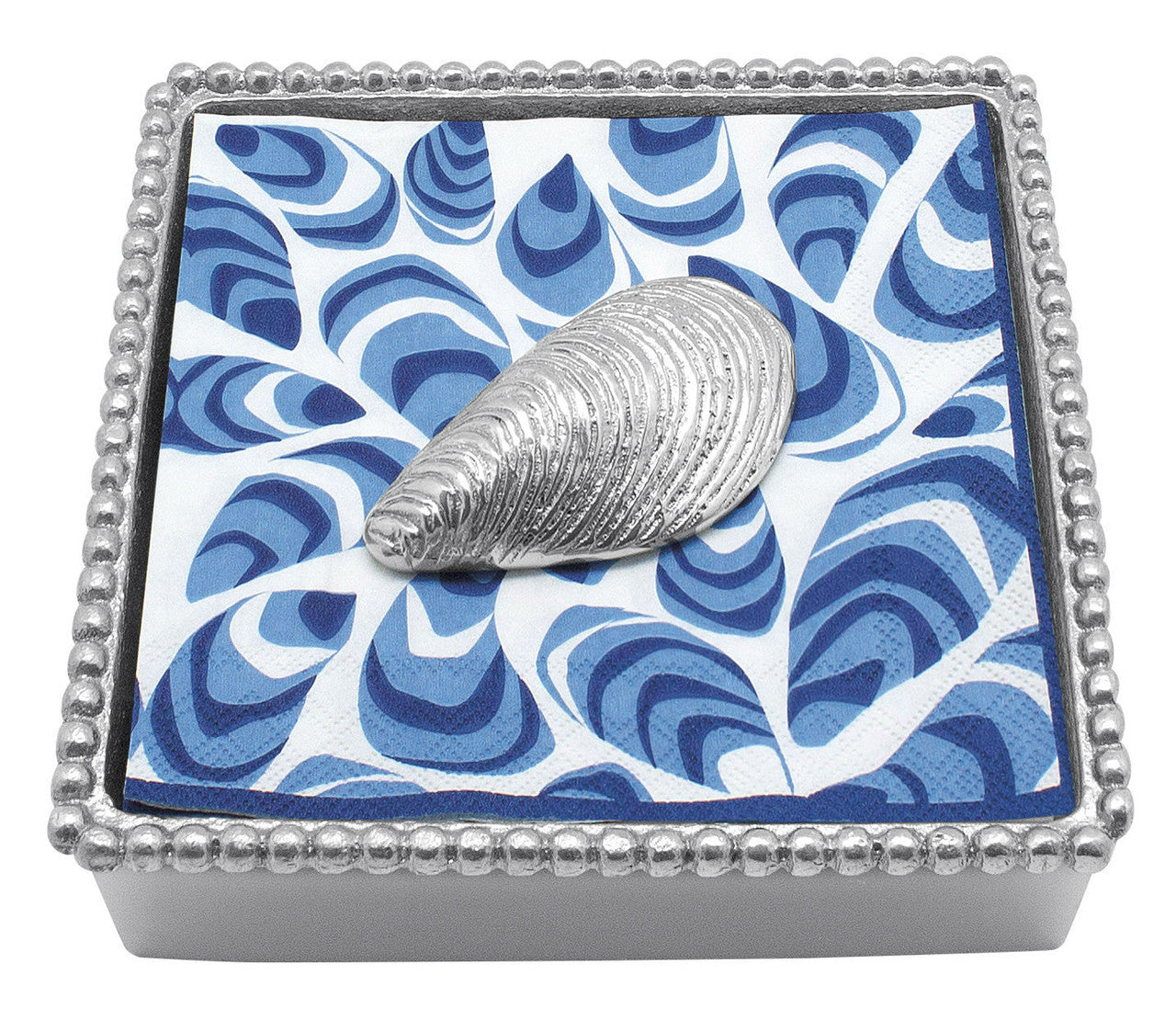 Mussel Beaded Napkin Box