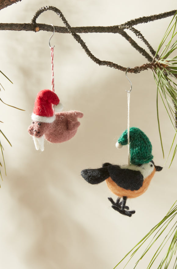 Bird Cozy Weather Ornament