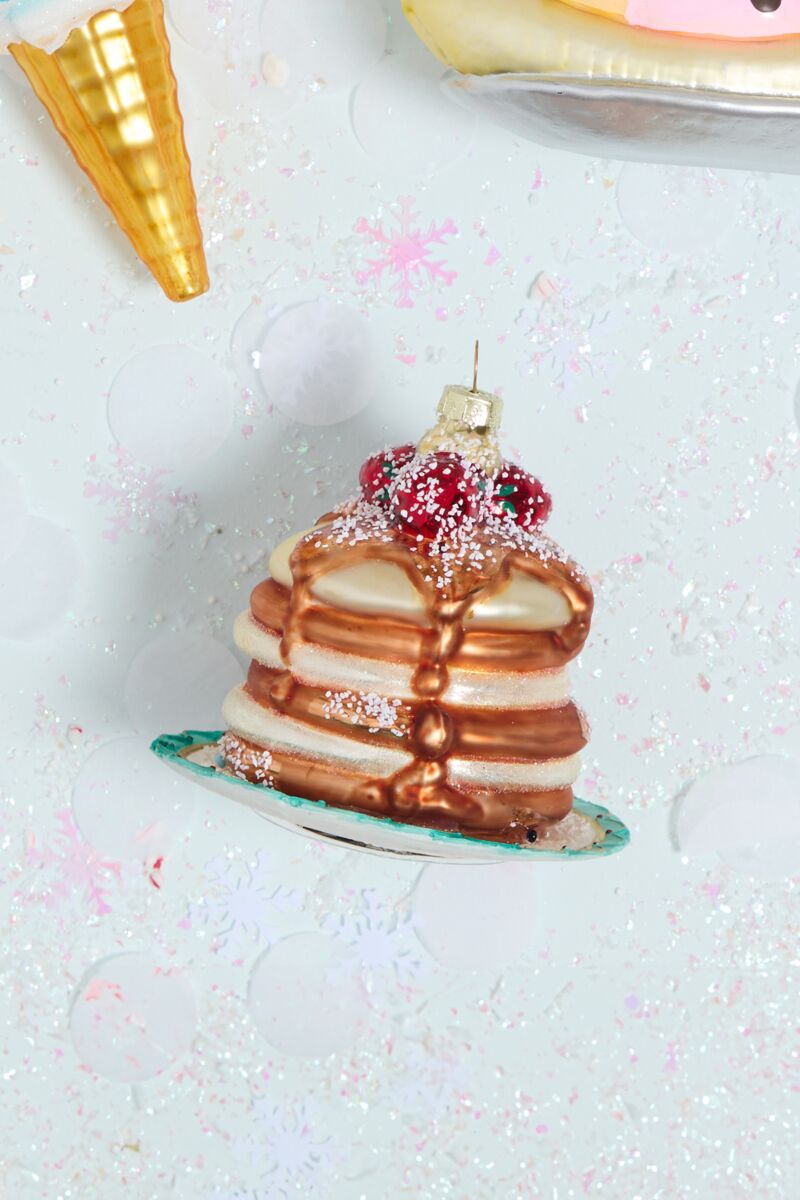 Dessert First Pancake Ornament