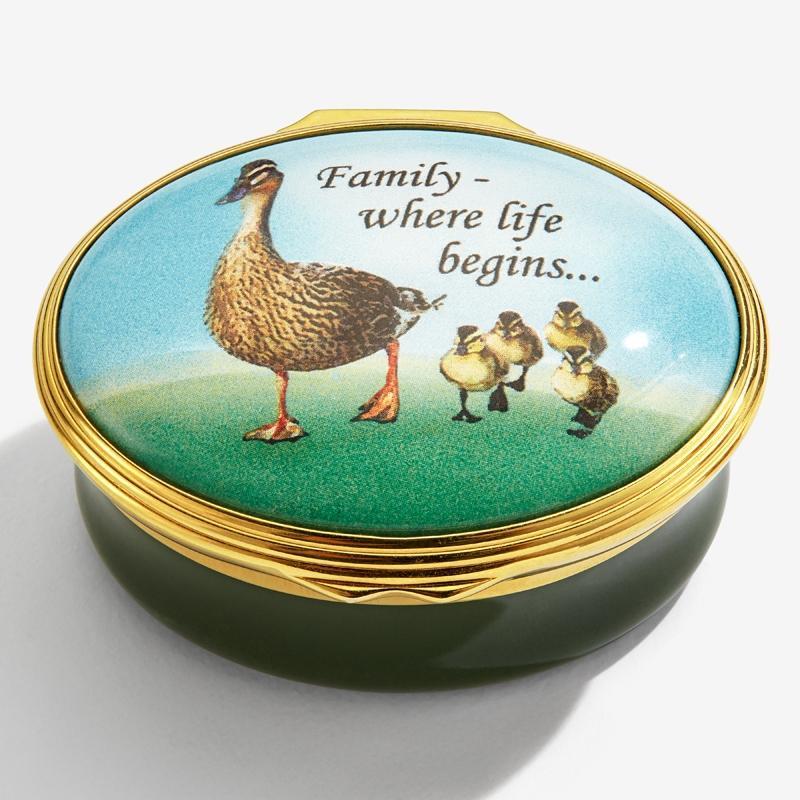 Family... Where Life Begins Enamel Box