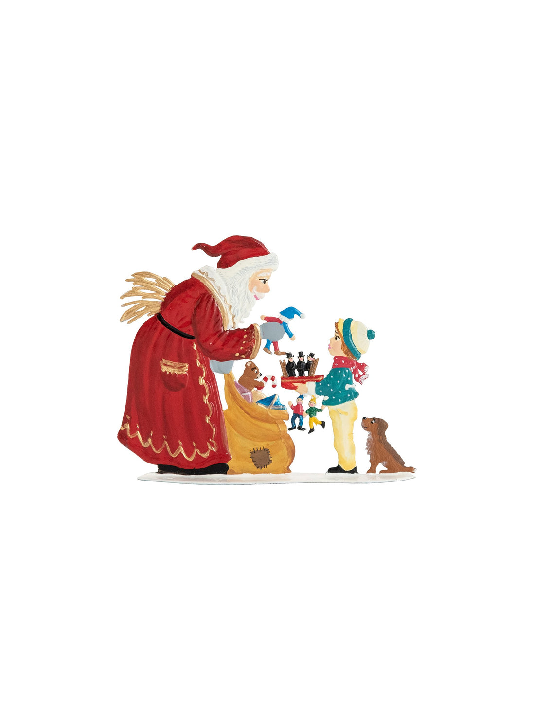Visiting the Christmas Market, painted