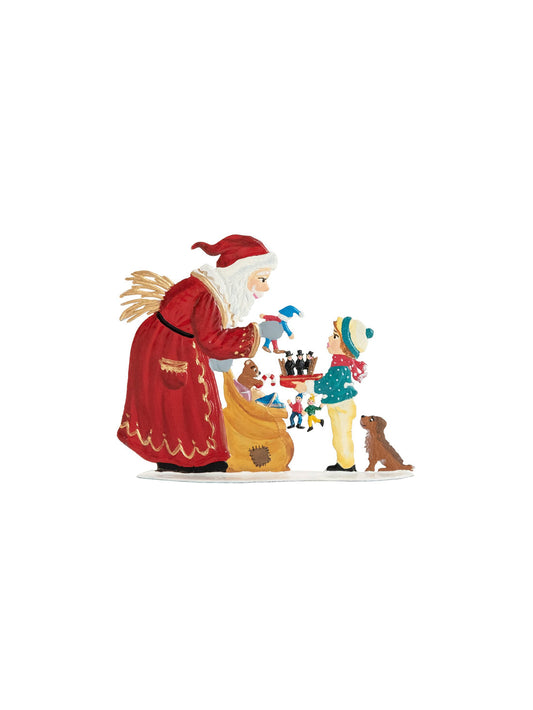 Visiting the Christmas Market, painted