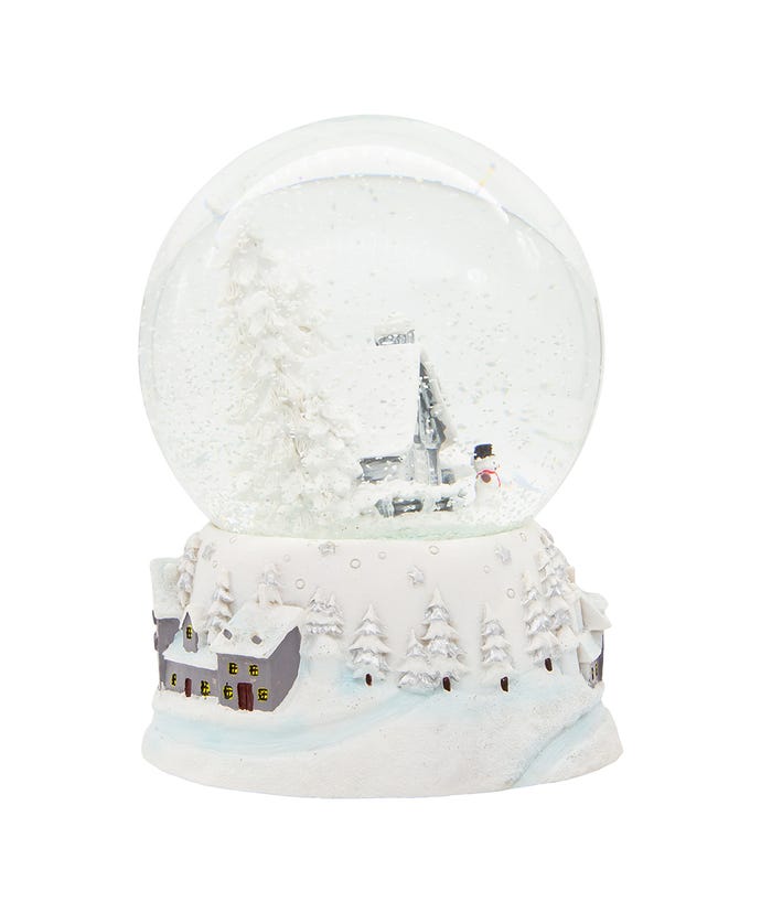 Musical Snowy House Water Globe, Wind-Up