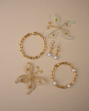 Small Horse Bit Chain, Pearl Bracelet