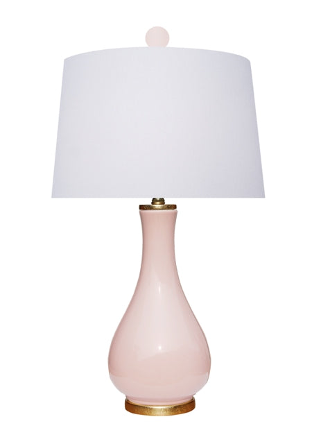 PORCELAIN SOFT PINK VASE LAMP