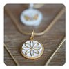 Daisy All Gold Pendant