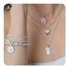 Puffy Heart Silver Tag/Pendant