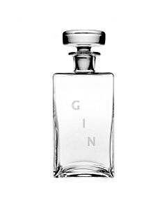 Lillian Square Decanter w/stop-Gin