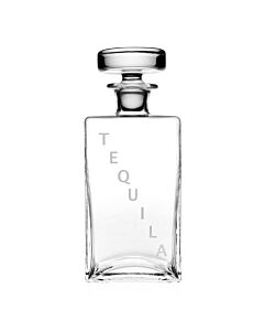 Lillian Square Decanter w/Stop-Tequila