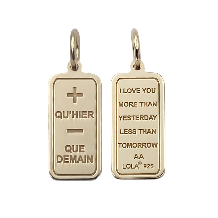 Love Poem Tag Pendant
