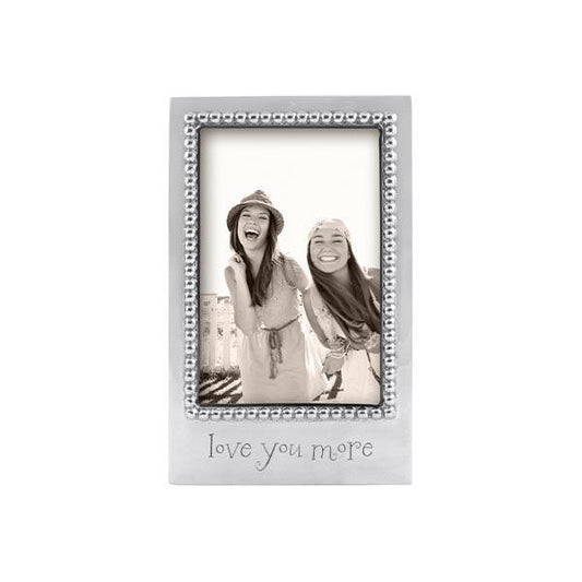 Love You More Beaded  4x6 Frame