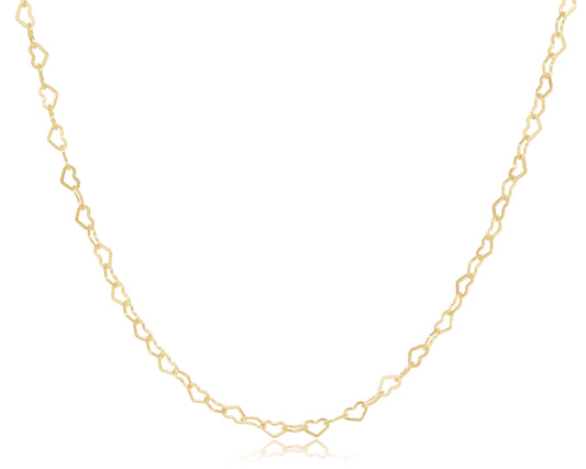 17" Choker Love Chain - Gold