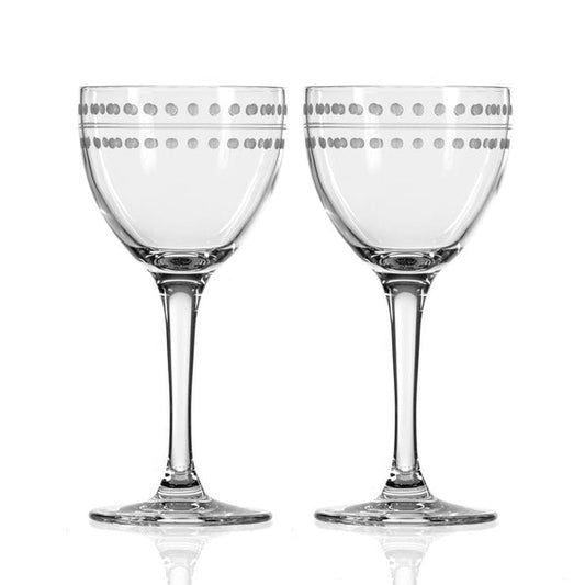 Set of 2 Mid-Century Modern Nic & Nora 5oz Cocktail Glasses