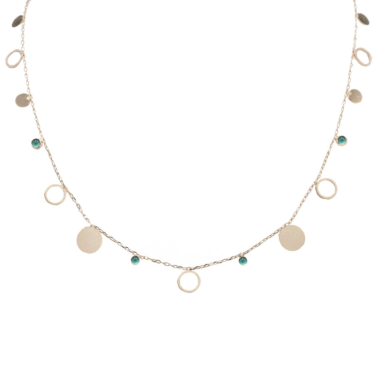 Roseanna Manhatan Short Blue Zirconia Necklace