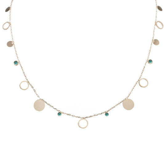 Roseanna Manhatan Short Blue Zirconia Necklace