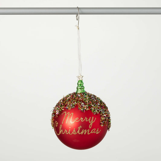 Merry Christmas Ball Ornament