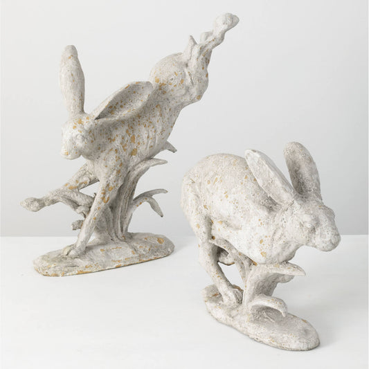 Rustic Bunny Figurines Assorted