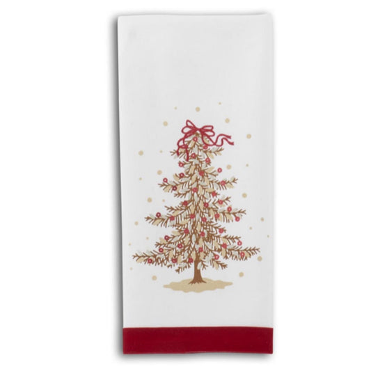 27" Tree Towel w/Sequins