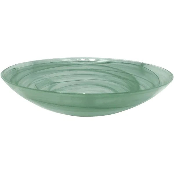Alabaster Green Serving Bowl