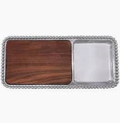Pearled Cheese Board w/Wood