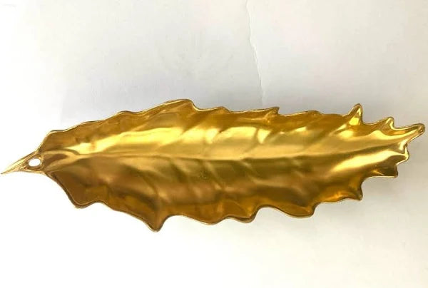 Gold Leaves Gold Oak Leaf 14cm