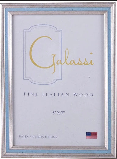 Silver w/Light Blue Channel Frame