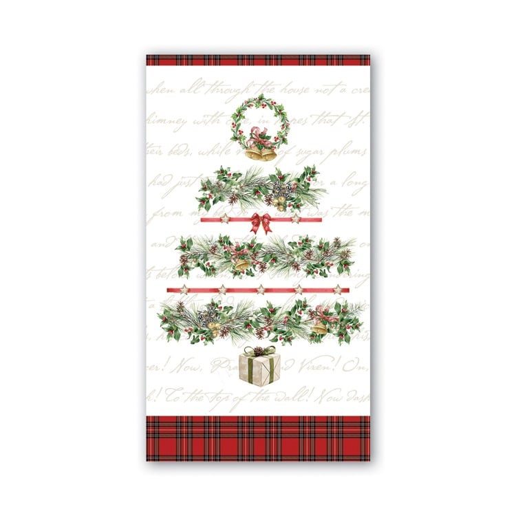 MDW Holiday Garland Hostess Napkin