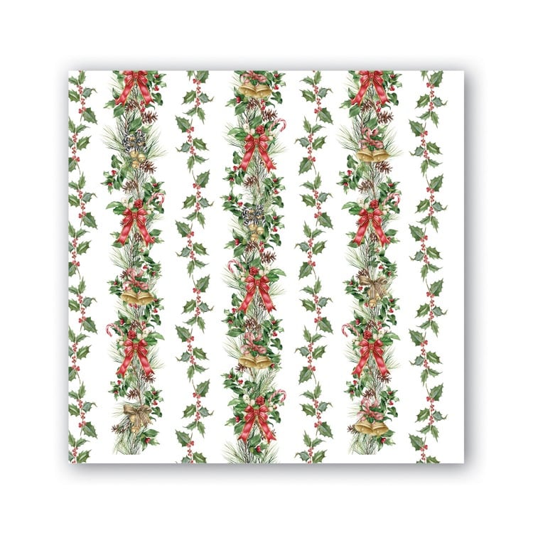 MDW Holiday Garland Cocktail Napkin