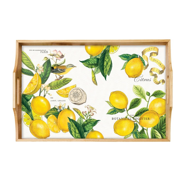 MDW Lemon Basil Wood Tray