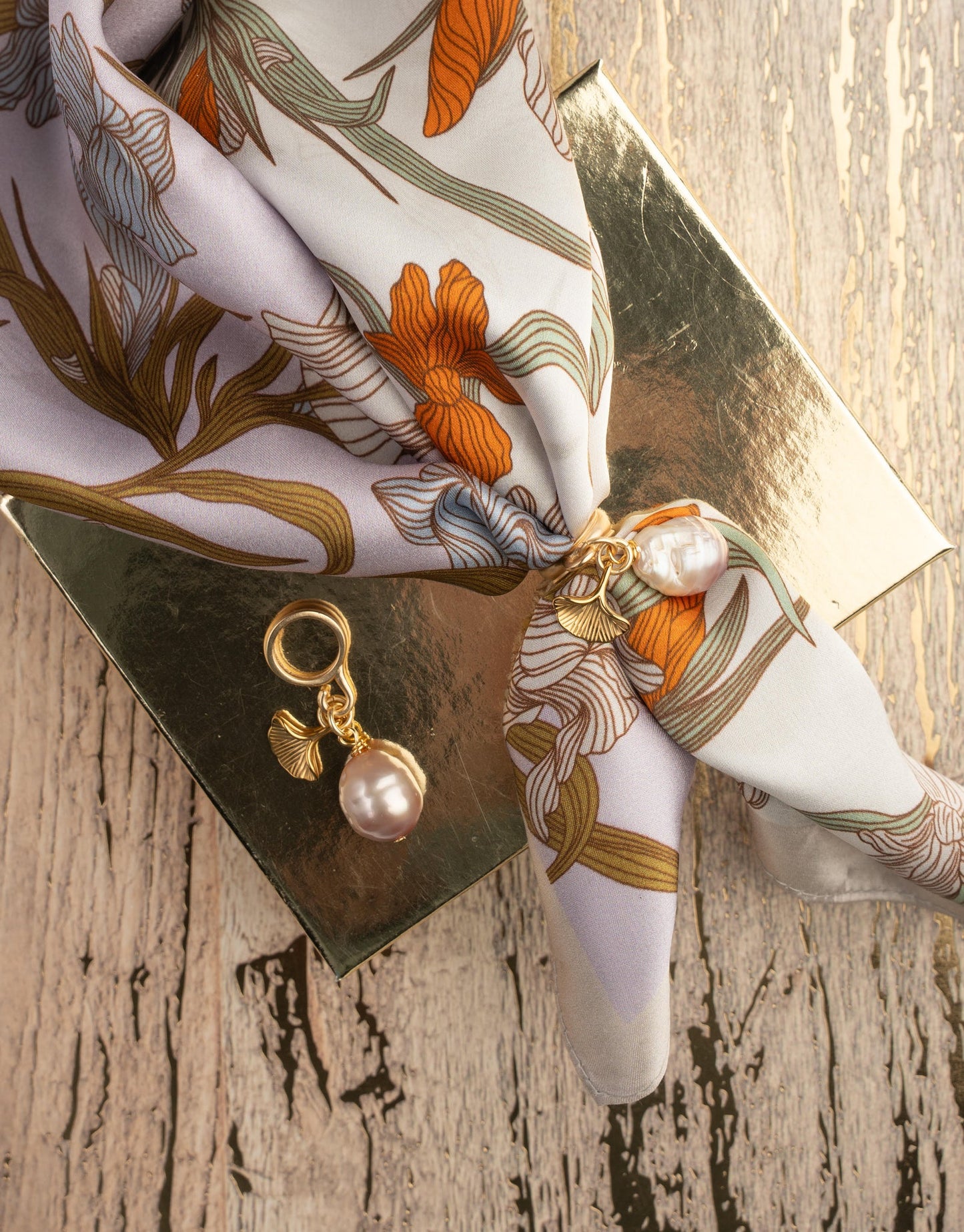Iris Silk Scarf
