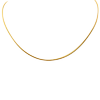 Gold Wheat 1mm Chain Necklace